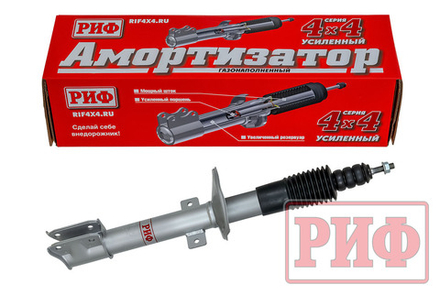 Амортизатор усиленный задний газовый Renault Duster 4x4 (2010-2022), Nissan Terrano 2014+ 4х4 штатный и лифт 0-40 мм РИФ