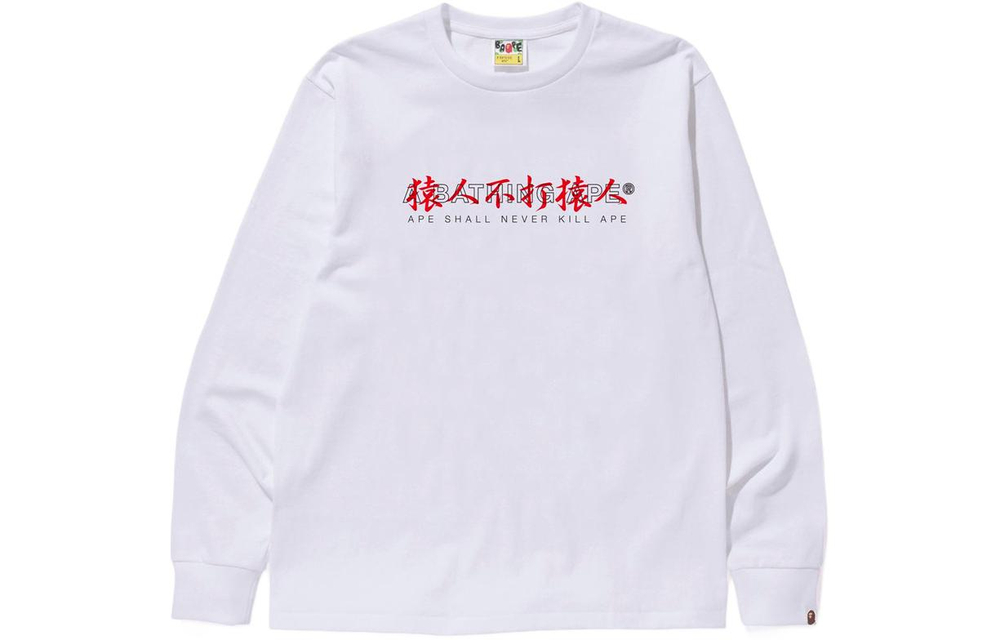 A Bathing Ape Kanji Logo Asnka L S Tee