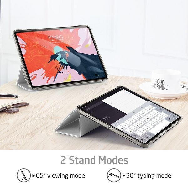 Ударопрочный магнитный чехол ESR Rebound Pencil Case для iPad Pro 12.9 2020 (зеленый)