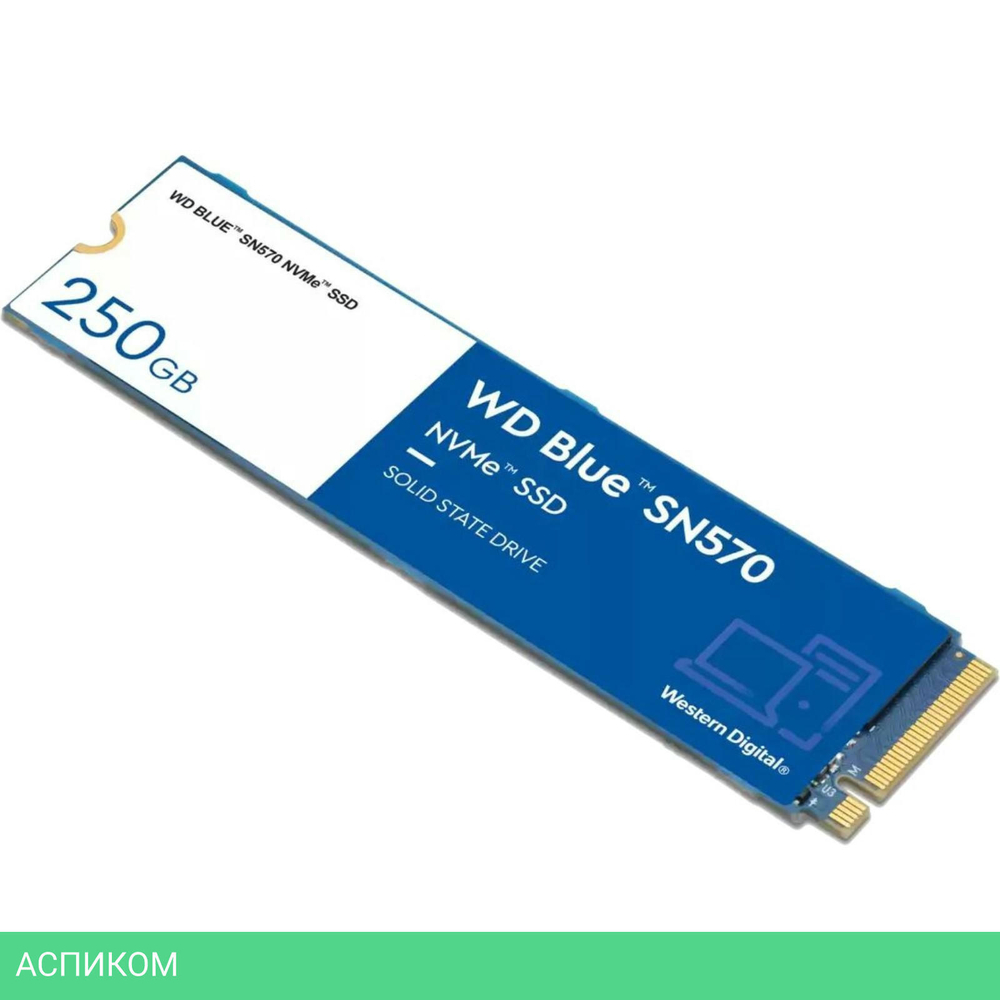 SSD диск WD Blue SN570 250GB (WDS250G3B0C)