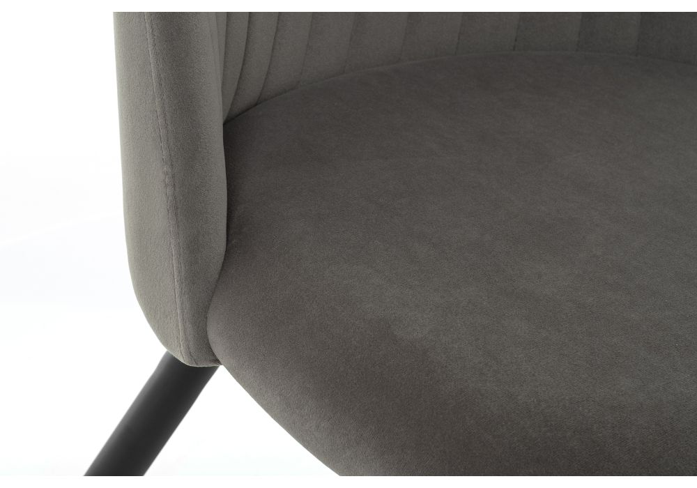 Стул на металлокаркасе Gabi 1 dark gray / black