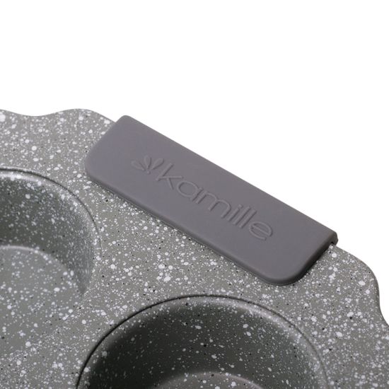 Форма для запекания порционная Kamille KM-6038 (30х18х3 см) из углеродистой стали с 6 отделениями