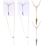 Подвеска из гиппоалергенного сплава со стразами «ЭФОРИЯ», цвет серебро и золото, d-20см/6,5см