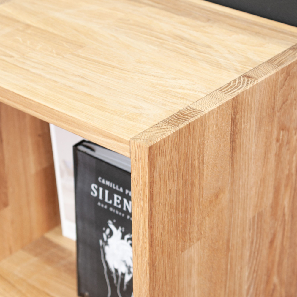 Стеллаж, 36х30х215, Эдгар, 6 полок, деревянный, для игрушек и книг, напольный, из дуба, Dipriz