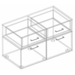 Тумба ТВ 1300, МС "Анита", (Винтерберг/Рейн бронза)