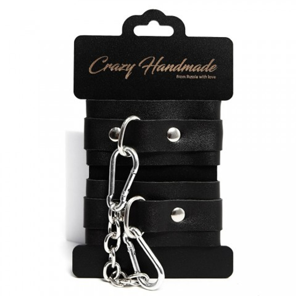 Оковы однослойные скругленные, черные