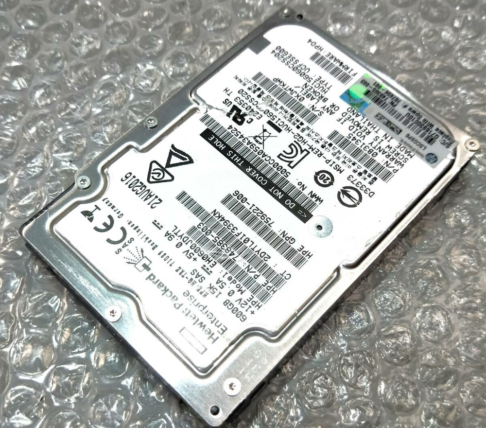 Серверный HDD HP 600GB 2.5 SFF SAS 12Gb/s 15k EH0600JDYTL 748385-003 759221-006 0B31345