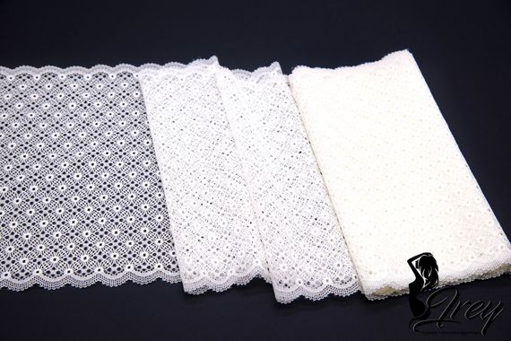 03-271 Кружево эластичное 22 см, айвори 004