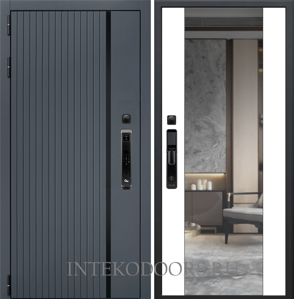 Агат Графит зеркало ELIT V8