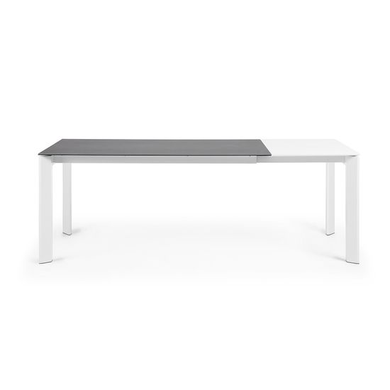 Стол Atta 160 (220) x90 белый керамический