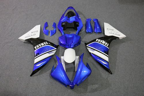 Комплект пластика для мотоцикла Yamaha YZF-R1 12-14 Сине-черно-белый (заводской)