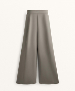 OYSHO Брюки-баллоны с неопреновым эффектом, пыльный хаки