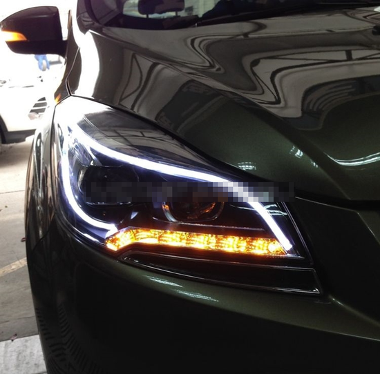 Передние биксеноновые фары Форд Куга V1 type [Комплект Л+П; электрокорректор; яркие ходовые огни]