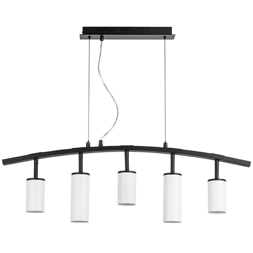 LR735363862 Люстра RULLO 5х50W GU10 ЧЕРНЫЙ/БЕЛЫЙ (571735+214436-3+214486-2)