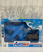 1126-1/A/Самолет р/у, 4 канала, свет, звук, аккум., USB шнур, коробка, в ассортименте/643684/35