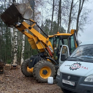Ремонт передней стрелы экскаватора погрузчика