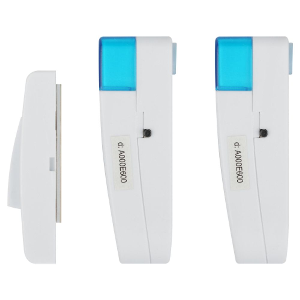 Звонок дверной ЭРА TWIN-R беспроводной два динамика белый с голубым 32 мелодии