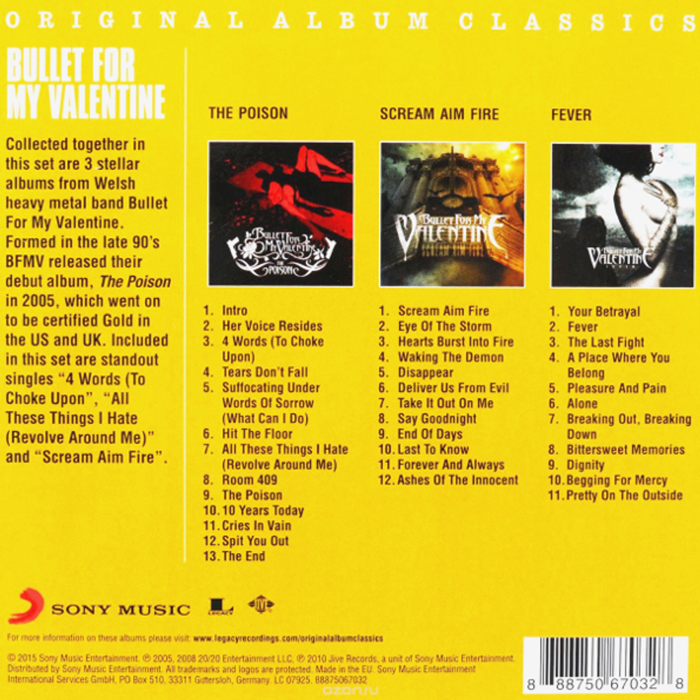 Bullet For My Valentine / Original Album Classics (3CD)