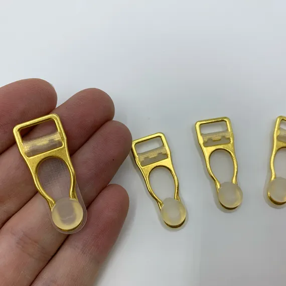 Застежки для чулок золото 10 мм (4 шт)