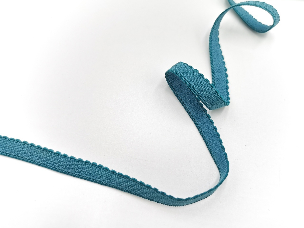 Отделочная резинка с фестонами, 8 мм, карибская волна, Турция,(Арт: OTR605/8-2729), м