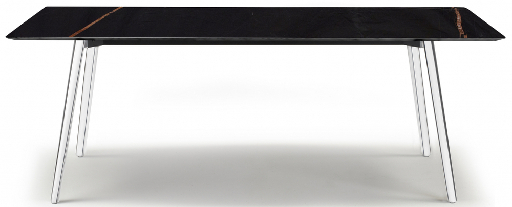 Стол мраморный Scab Design Squid M, алюминиевый, черный мрамор Сахара Нуар