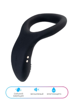 Черное эрекционное кольцо Lovense Diamo (Цвет: черный)