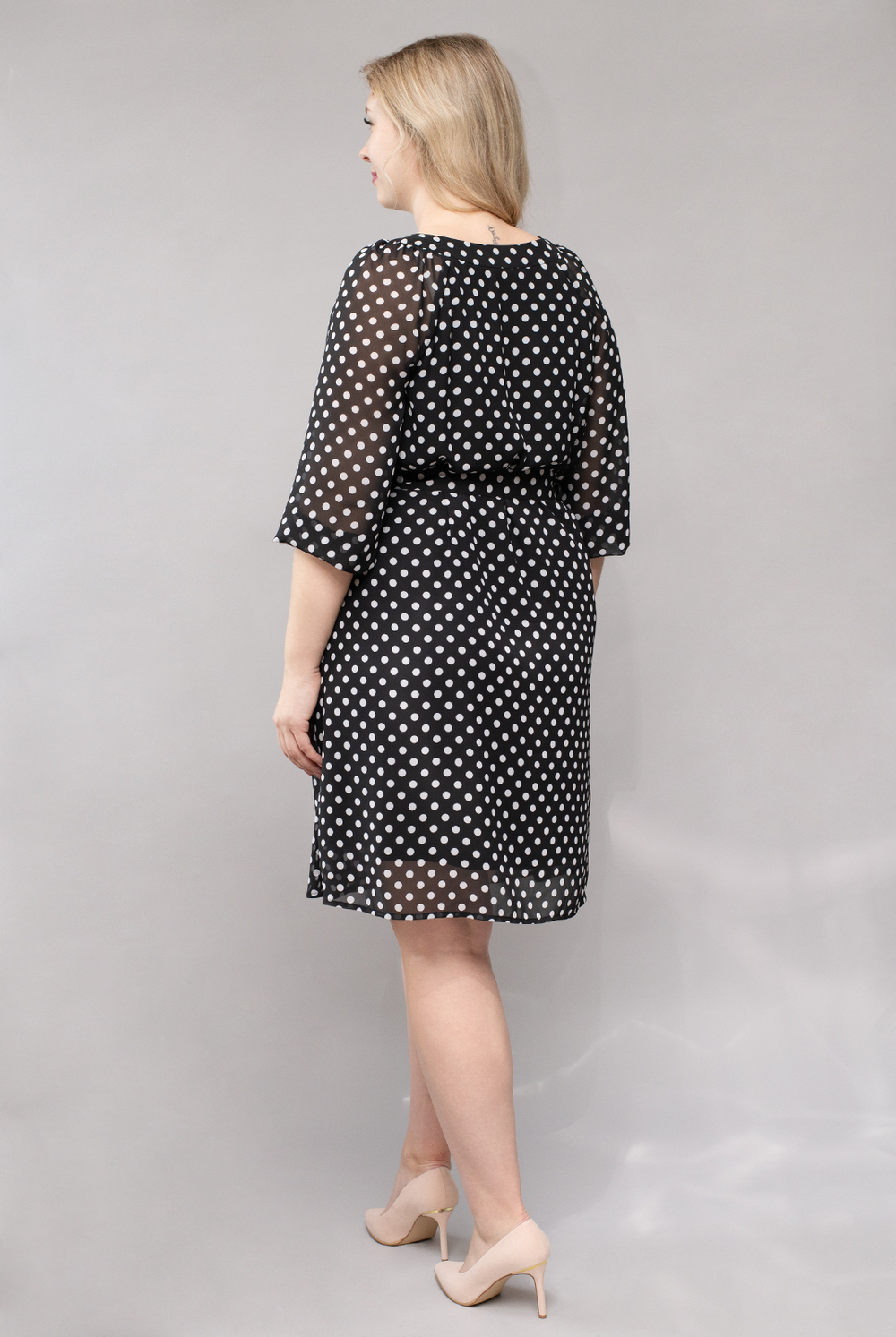 Платье женское 3587ВП, горох #284Гф053587ВП