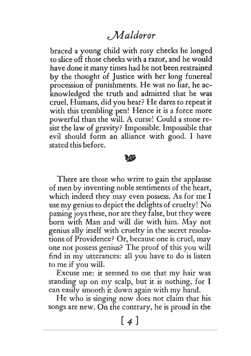 Les chants de Maldoror | comte de Lautréamont