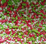 Глазурь кондитерская "крошка" красно-зелено-белая 100 гр.