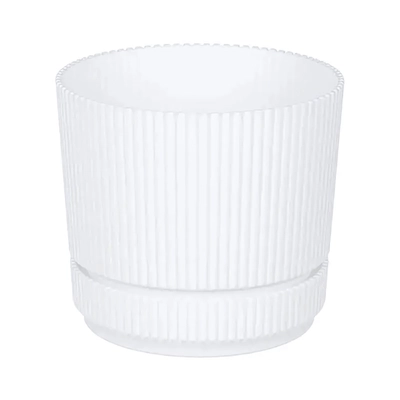 Кашпо СТРИП D110мм 0,6л с подставкой Белый