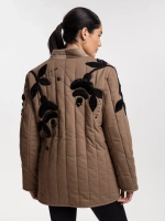 Телогрейка black FLOWERS, хаки