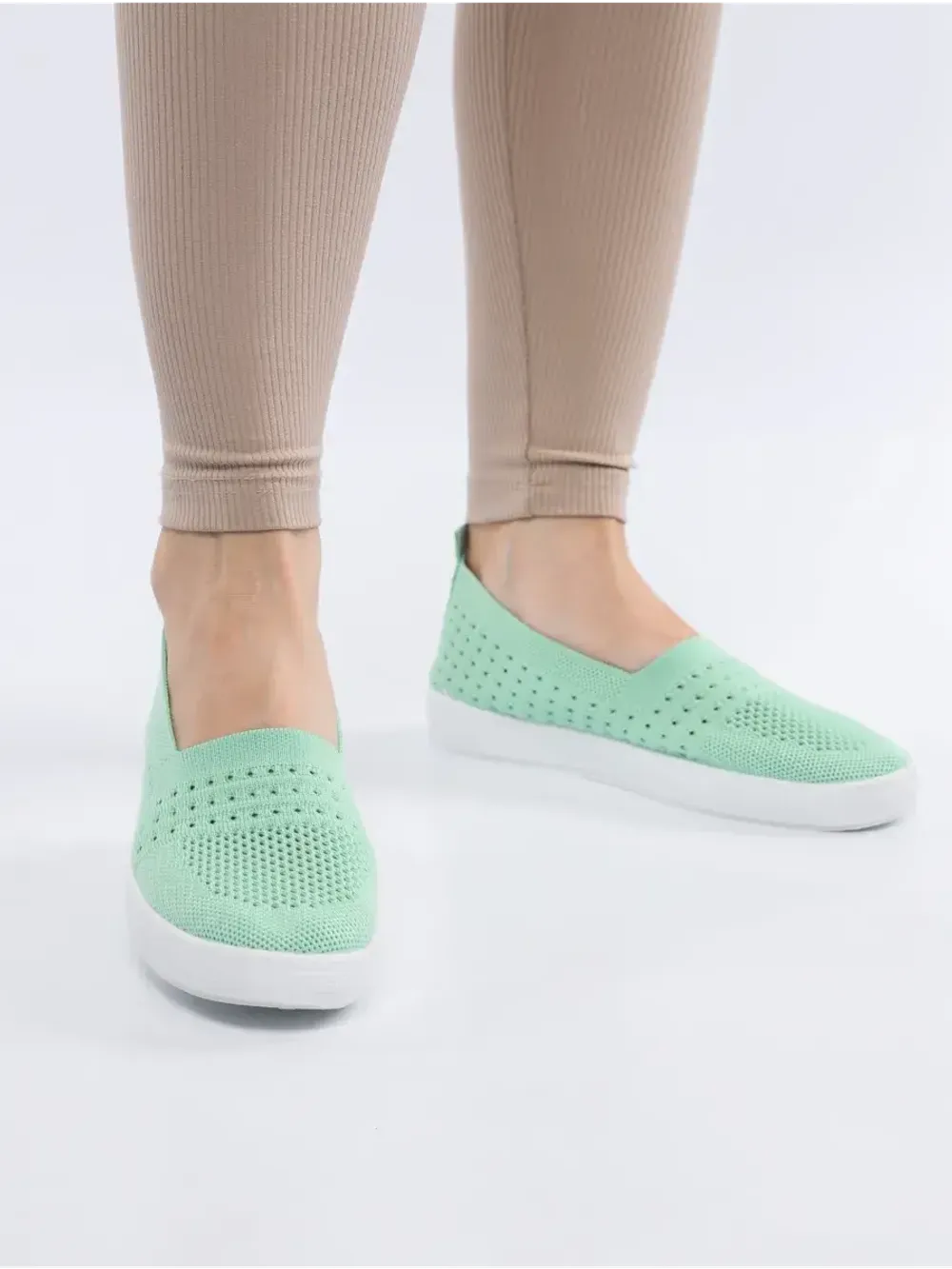 Мокасины летние текстильные