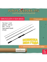Спиннинг Maximus SMUGGLER-X Sea Bass 25ML 2,5m 5-28g 4pcs