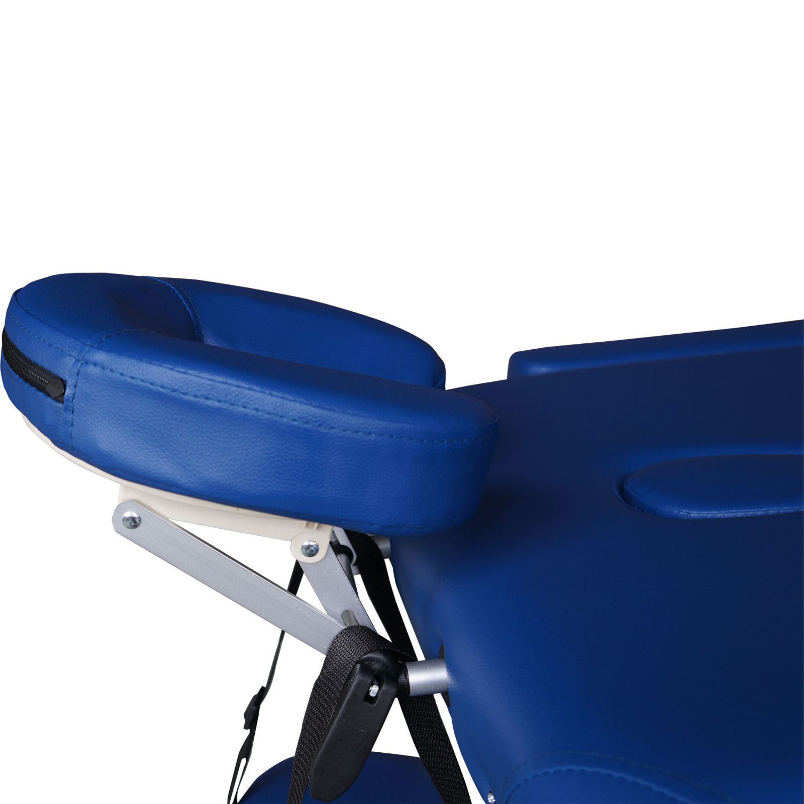 Массажный стол DFC NIRVANA, Elegant LUXE, 186х70х4 см, алюм. ножки, цвет голубой (Navy) фото №5