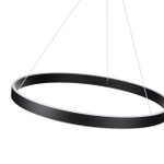 359450 OVER NT24 296 черный Светильник подвесной диммир. со сменой цв.темпер. (пульт ДУ/прилож. Smart Life) IP20 LED 50/12W 85-265V 3000-6000К SOTTO