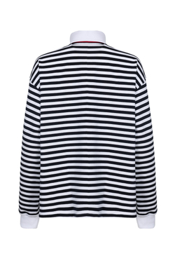 Лонгслив-поло BRETON STRIPE