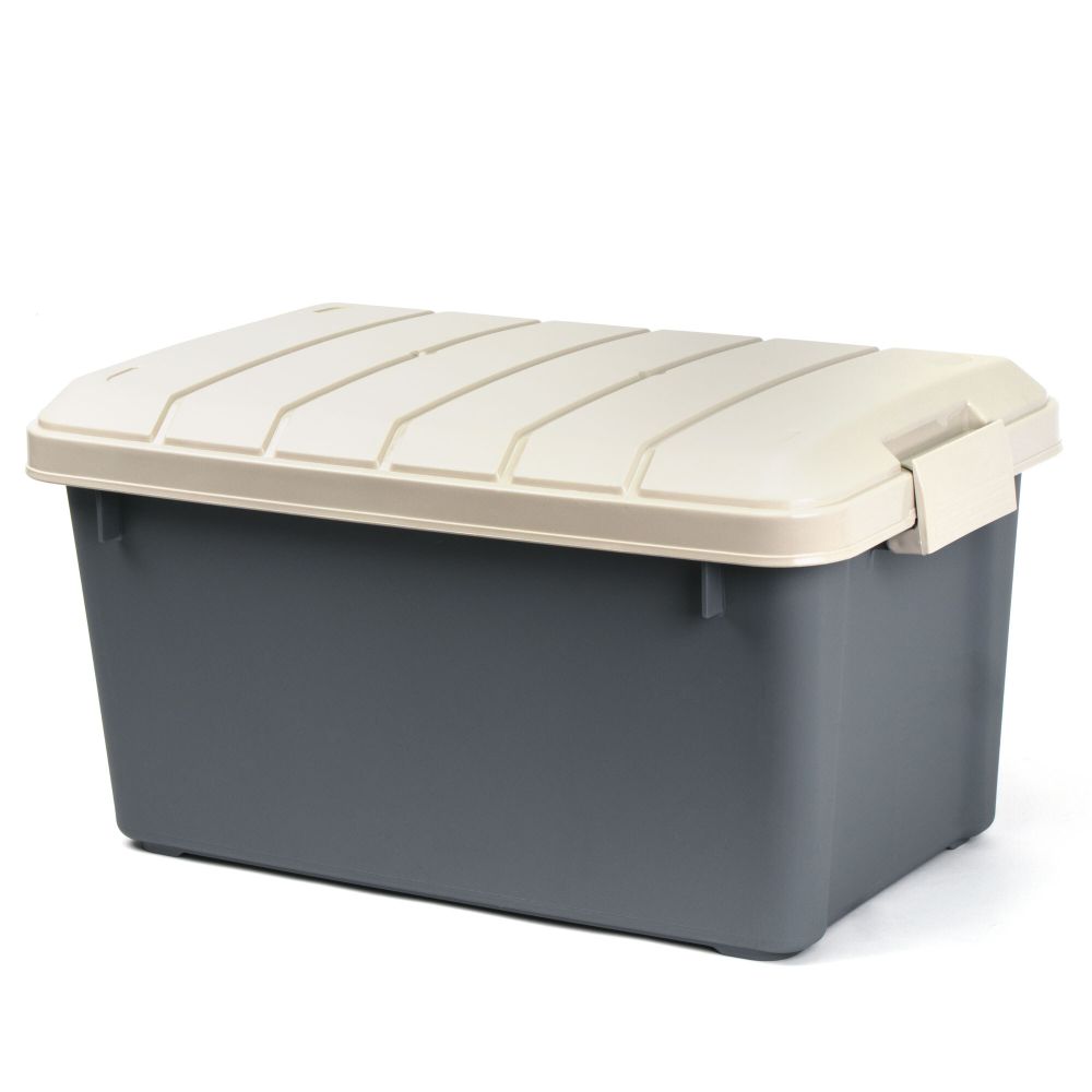 Ящик многофункц. особопрочный СЛЕДОПЫТ Expedition Box, 40 л, 600х360х320 мм, цв. графит/бежевый/3/