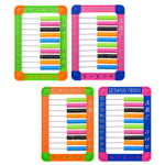 Счеты детские MC-Basir, пластиковые на подставке, 26*18 см, цветные ассорти, для обучения счету ребенка