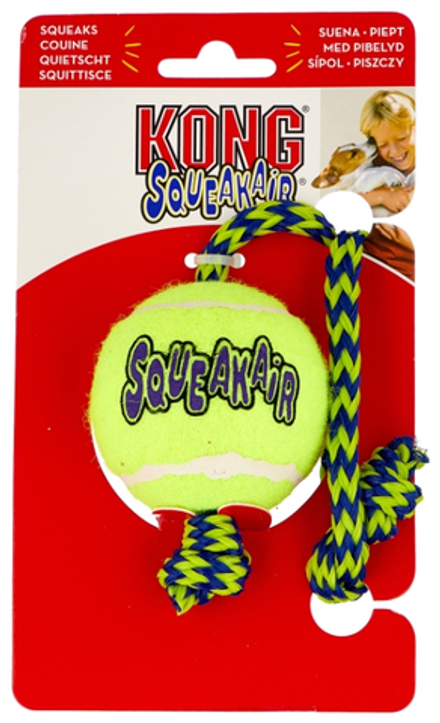Игрушка для собак Kong Air Теннисный мяч с канатом