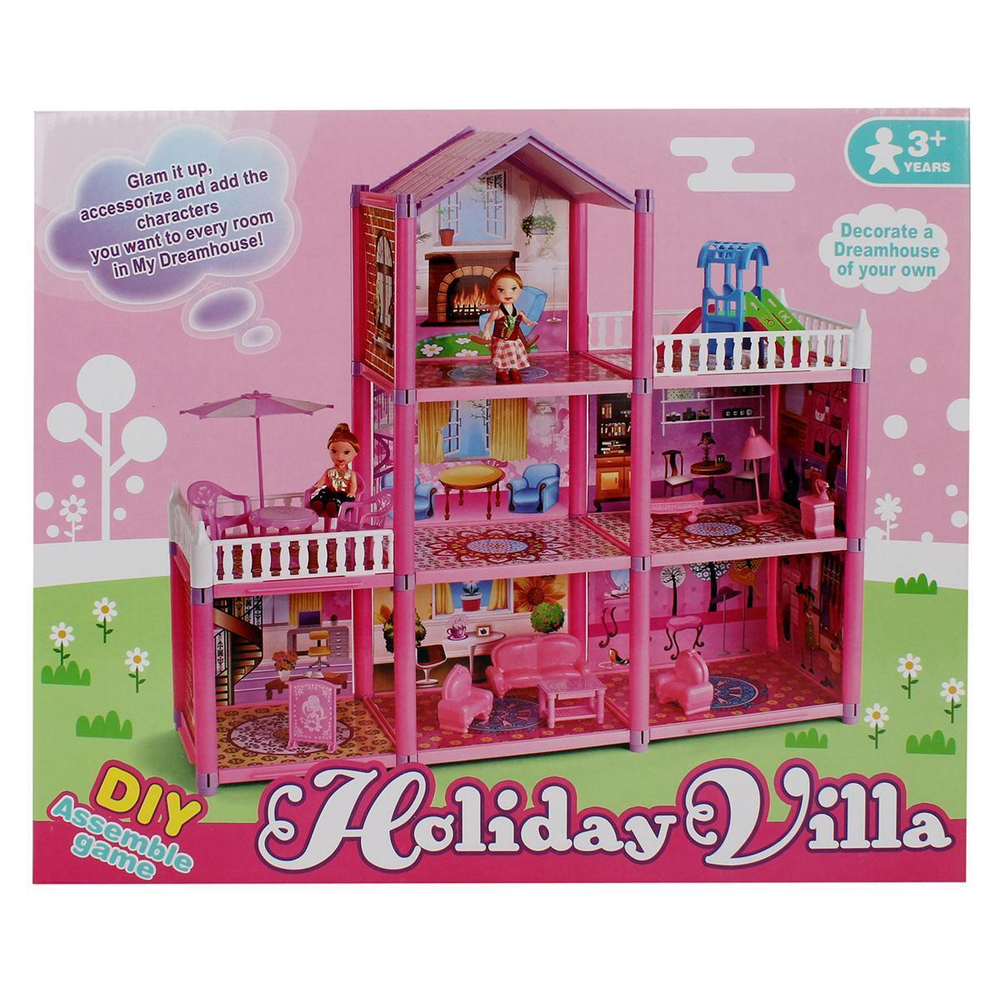 Дом для куклы с мебелью, коробка DSJ588