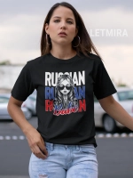 Футболка с принтом Матрёшка