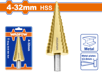 Ступенчатое сверло 4-32 мм (30/60) WADFOW WJD1403