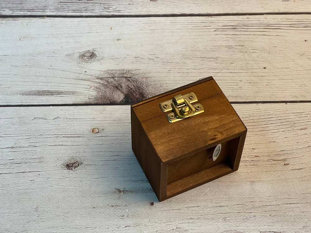 Музыкальная деревянная шкатулка-шарманка Россия с мелодией Калинка