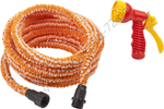 GRINDA PS-22, удлиняющийся шланг 7.5 - 22.5 м, пистолет поливочный, коннекторы, поливочный набор (428496-22)