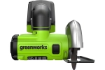 Угловая мини-шлифмашина аккумуляторная GreenWorks GD24UCS, 24В, б/щет., 20000 об/мин, 76 мм, рез 18 мм, без АКБ и ЗУ 3402007