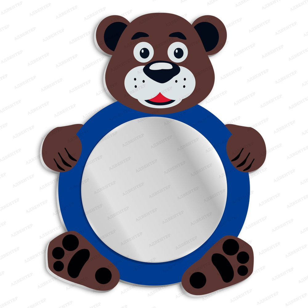 Зеркало фигурное Медвежонок М48