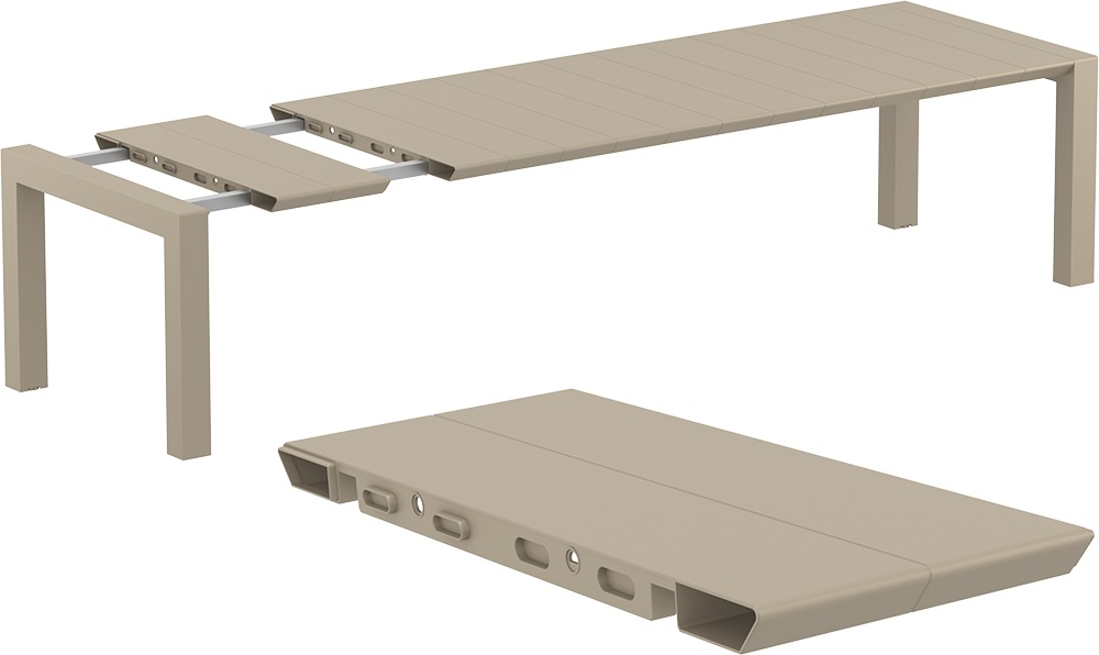 Стол пластиковый раздвижной Siesta Contract Vegas Table XL, бежевый
