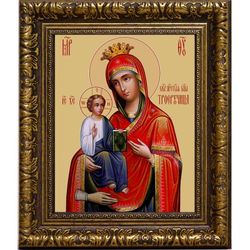 Троеручица. Икона Божьей Матери на холсте