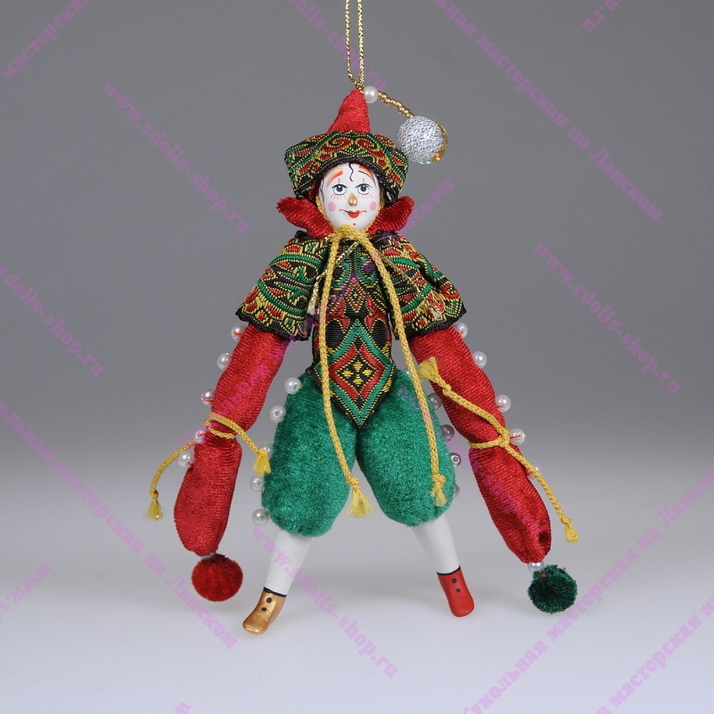 Ёлочная игрушка Клоун Капитан
