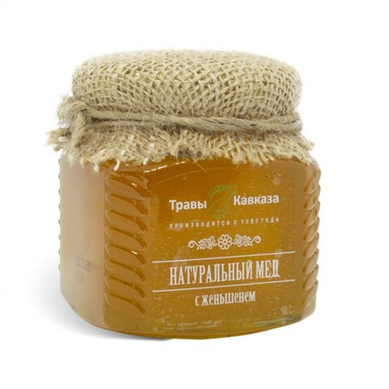 Мед натуральный с женьшенем